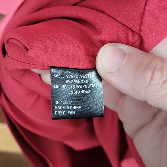 NWT Toccin NYC Cranberry Swirl Sheath, Sz 12 - Picture 7 of 7